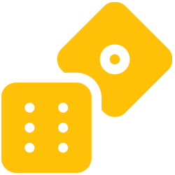 Dice Yellow Icon